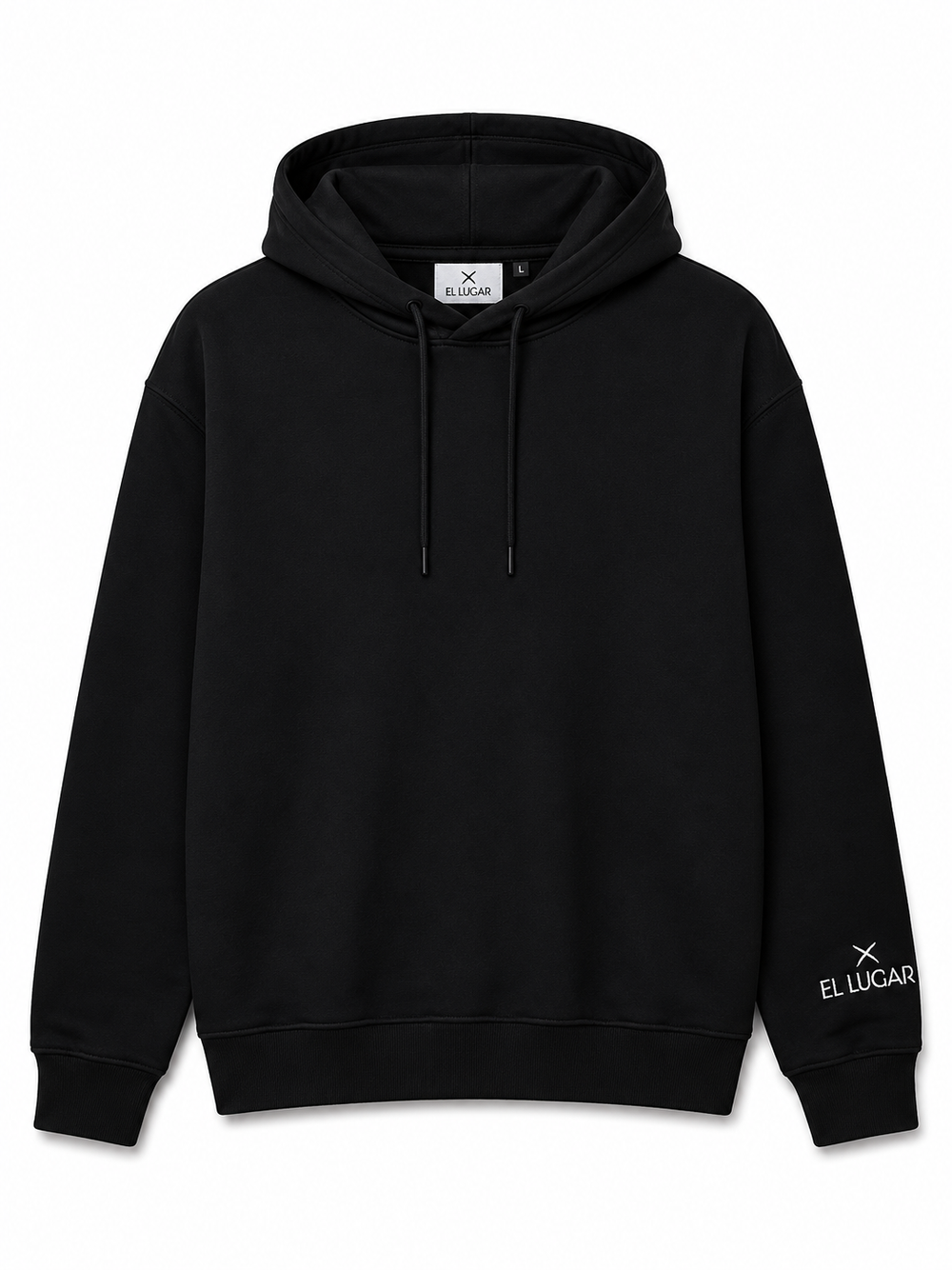 El Lugar Hooded Sweat – Black